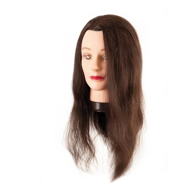 CABEZA MANIQUI PELO NATURAL 45-50 CM.