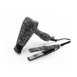 CORIOLISS PACK PLANCHA C-TRIP + SECADOR FLOW TRAVEL SILVER ZEBRA