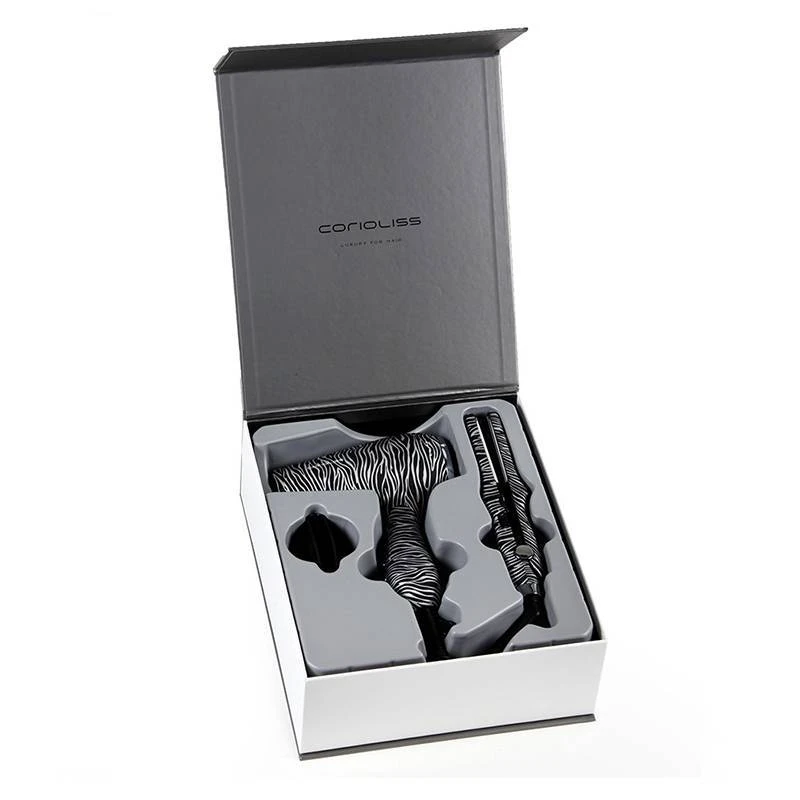 CORIOLISS PACK PLANCHA C-TRIP + SECADOR FLOW TRAVEL SILVER ZEBRA - Imagen 4