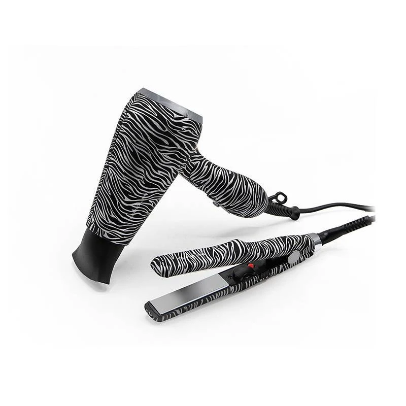 CORIOLISS PACK PLANCHA C-TRIP + SECADOR FLOW TRAVEL SILVER ZEBRA