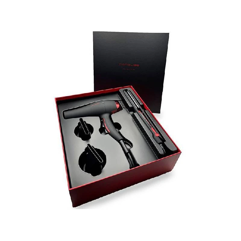 CORIOLISS PACK PLANCHA C3 + SECADOR FLOW DC BLACK RED - Imagen 6