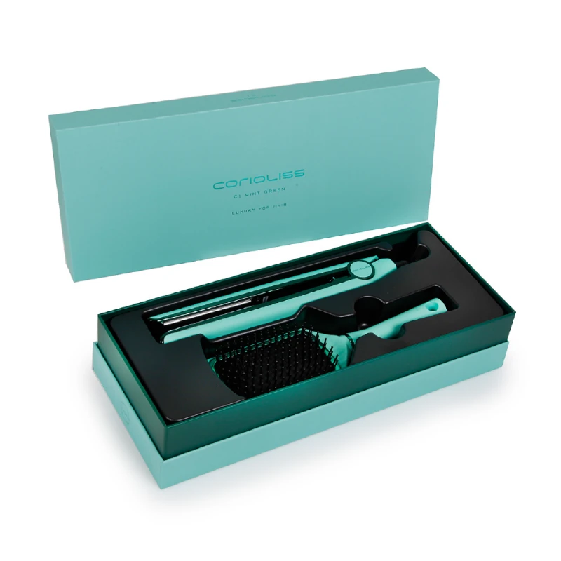 CORIOLISS PLANCHA C1 MINT GREEN+ CEPILLO PADDLE - Imagen 4