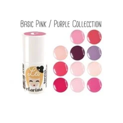 BASIC PINK AND PURPLE COLLECTION CLARISSA LEI ESMALTE SEMIPERMANENTE