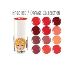 BASIC RED AND ORANGE COLLECTION CLARISSA LEI ESMALTE SEMIPERMANENTE