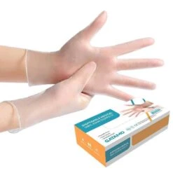 GUANTES DE VINILO DESECHABLES 100 UNIDADES TALLA S GATAMO