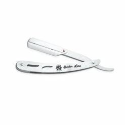 NAVAJA DE AFEITAR MANGO METALICO BARBER LINE