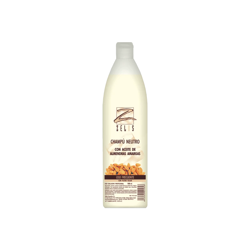 ZELOS CHAMPÚ NEUTRO CON ACEITE DE ALMENDRAS AMARGAS 1L