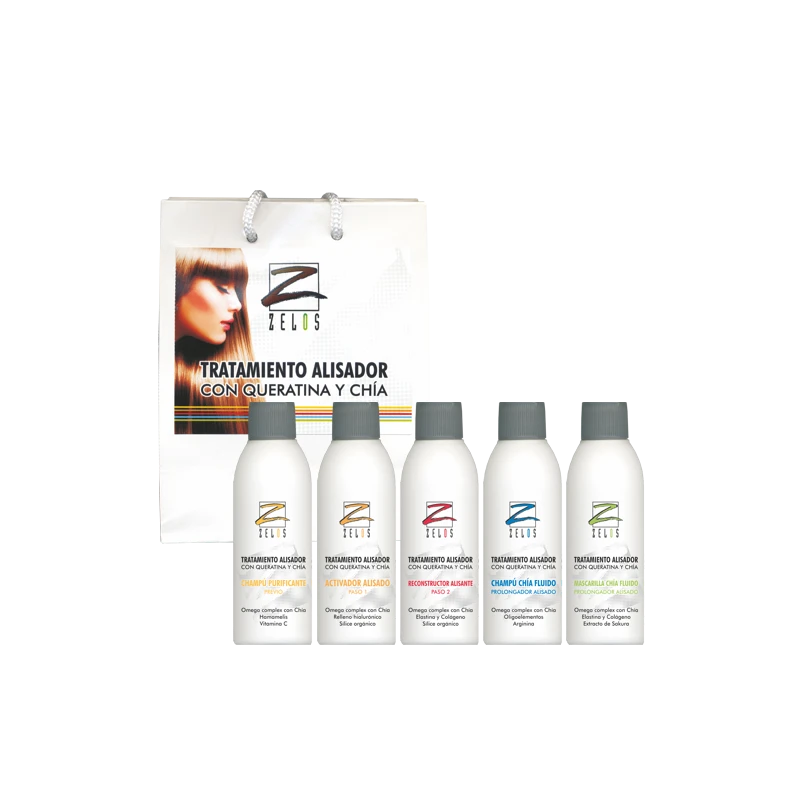 ZELOS TRATAMIENTO ALISADOR CON QUERATINA Y CHIA